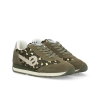 BASKETS NO NAME CITY RUN JOGGER VERT OLIVE LEOPARD